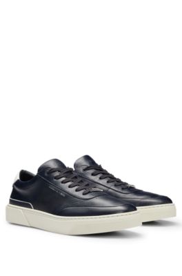 BOSS - Porsche x BOSS Lace-up trainers leather with perforated side panel
