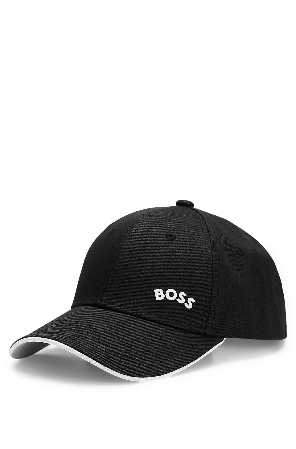 BOSS - Cotton-twill cap with curved logo