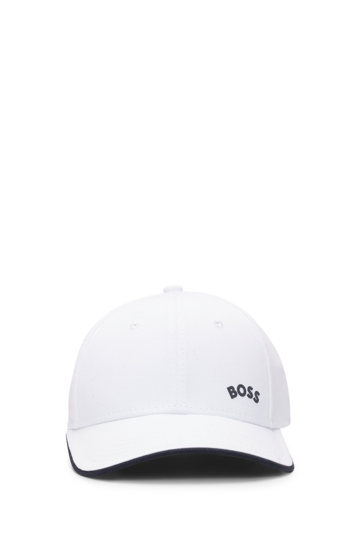 - BOSS cap curved logo with Cotton-twill