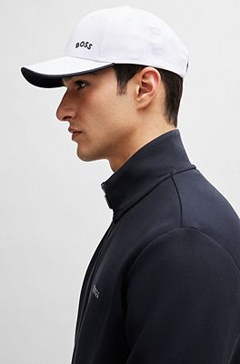 logo BOSS with - Cotton-twill curved cap