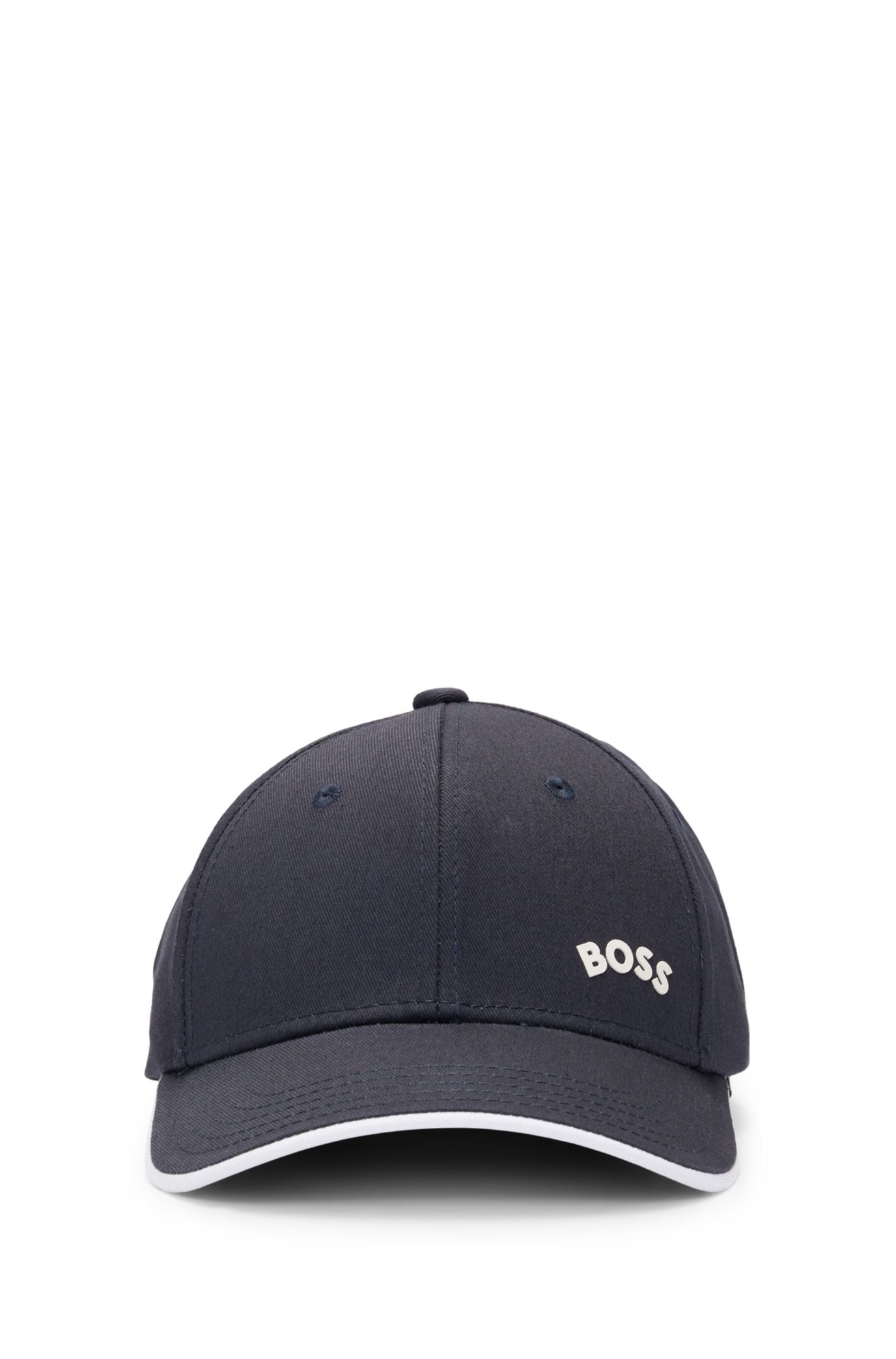 BOSS Cotton twill cap with curved logo