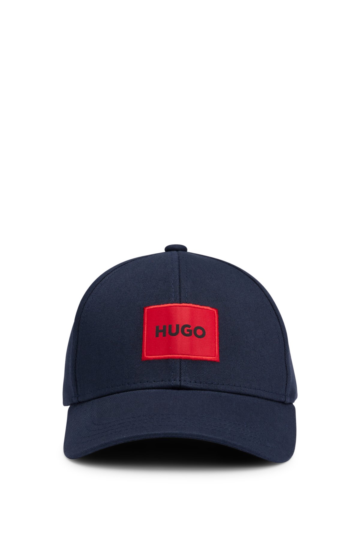 cap red label with Cotton-twill HUGO - logo