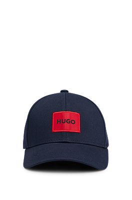 HUGO Cotton-twill red cap logo label - with