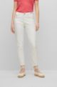 White jeans in relaxed-fit comfort-stretch denim, White