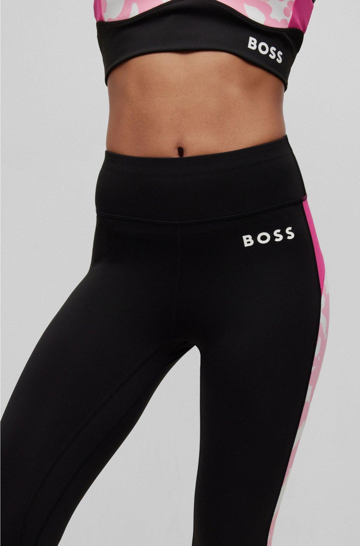 BOSS - BOSS x Alica Schmidt slim-fit leggings in performance-stretch  material