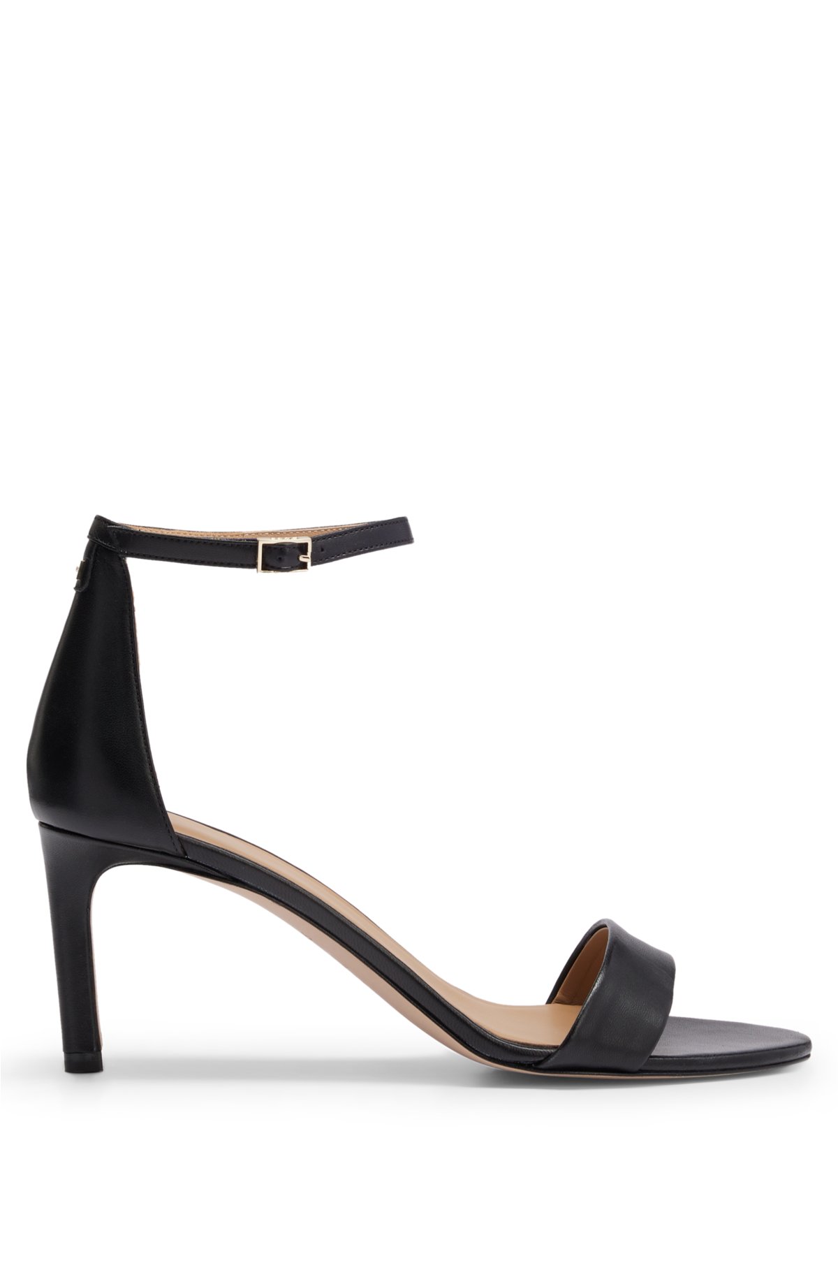 BOSS - Nappa-leather strappy sandals with 7cm heel