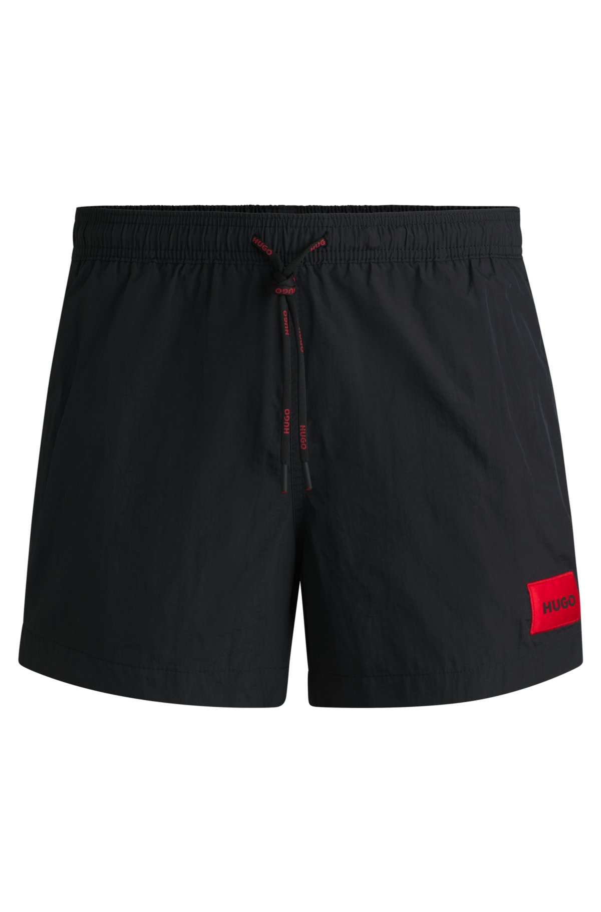 HUGO - Quick-drying swim shorts in recycled material with logo