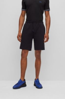 BOSS - Stretch-cotton-blend shorts with tape trims