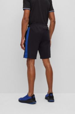 BOSS - Stretch-cotton-blend shorts with tape trims