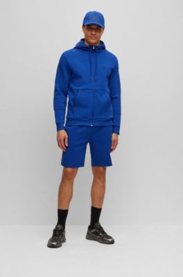 BOSS - Stretch-cotton-blend shorts with tape trims