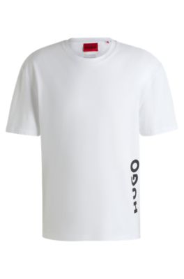 HUGO BOSS｜ (Cotton-jersey regular-fit T-shirt with SPF BOSS - Cotton-jersey regular-fit T-shirt with SPF 50+ UV