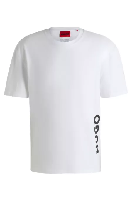 Cotton-jersey T-shirt with SPF 50+ UV protection