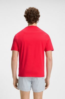 Camiseta de punto de algod&oacute;n con protecci&oacute;n solar UV 50+, Rosa claro