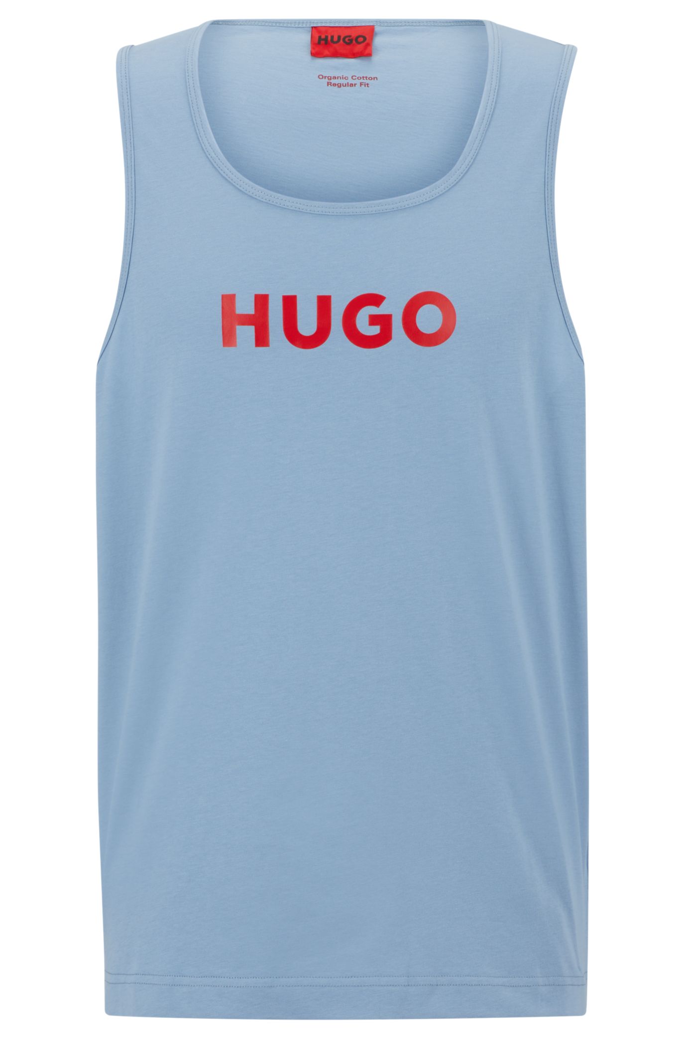 HUGO red with logo - tank top Cotton