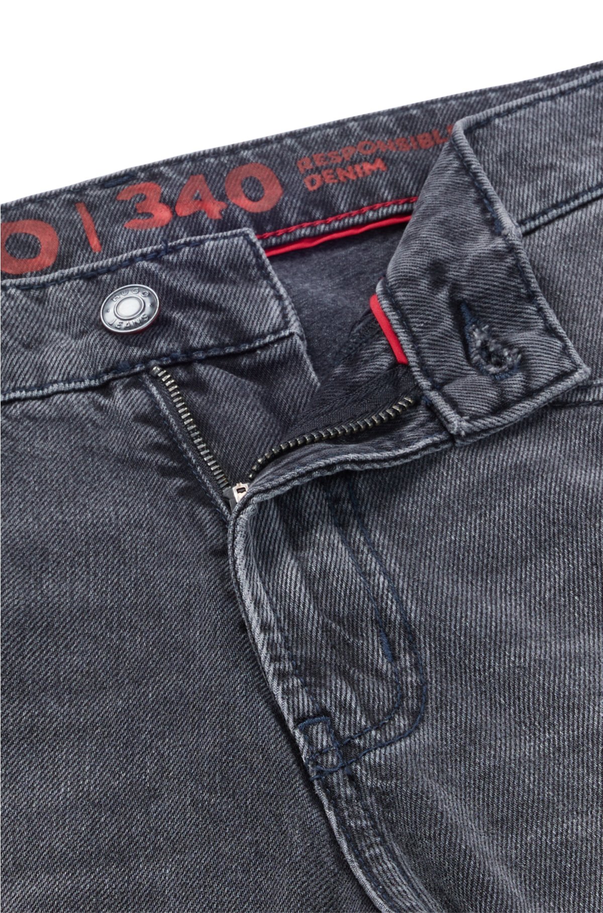 HUGO jeans - Regular-fit in gray denim rigid