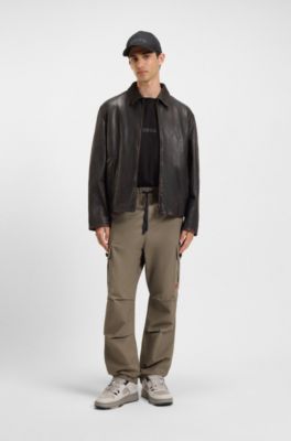 Pantalon cargo Slim Fit en coton ripstop, Gris