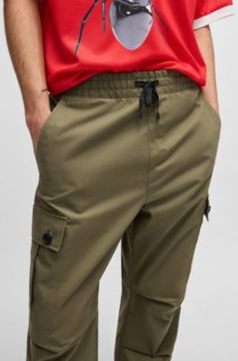 Pantalones cargo slim fit en algod&oacute;n antidesgarros, Cal