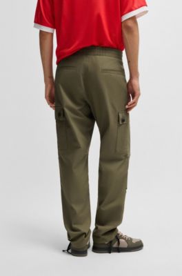 Pantalones cargo slim fit en algod&oacute;n antidesgarros, Cal
