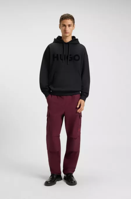 Slim-fit cargo trousers in ripstop cotton