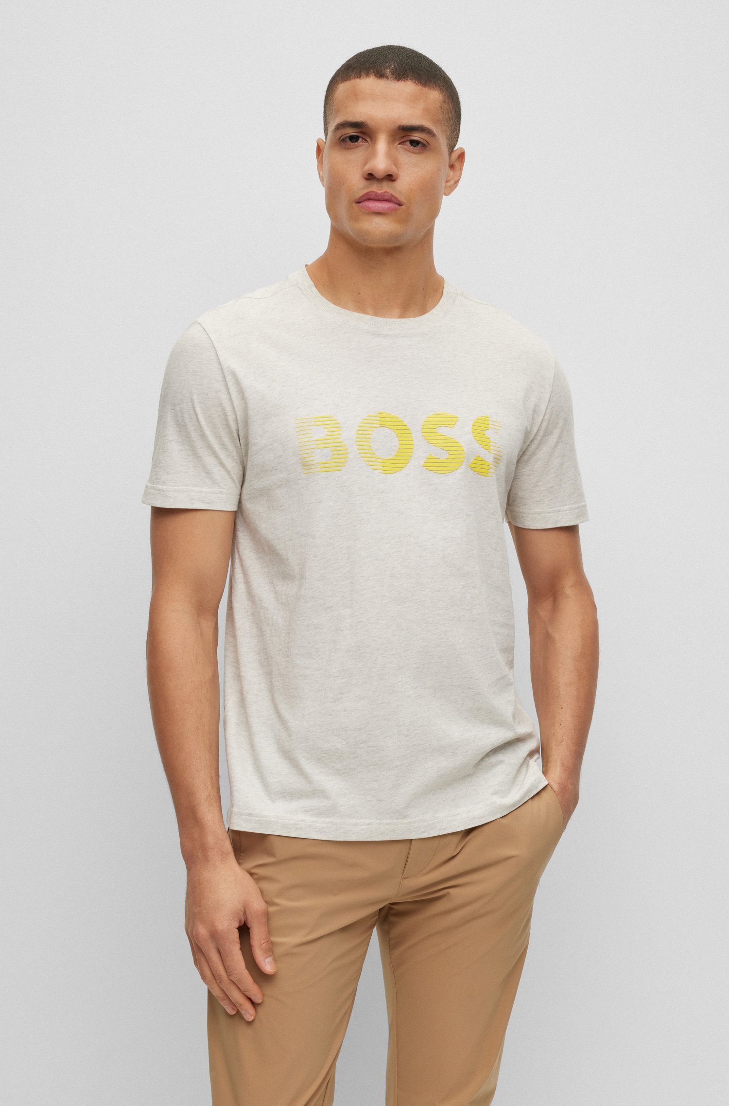 Camiseta de punto algodón con logo diseño