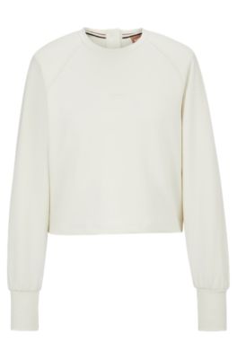 BOSS - Crew-neck sweatshirt with tonal logo