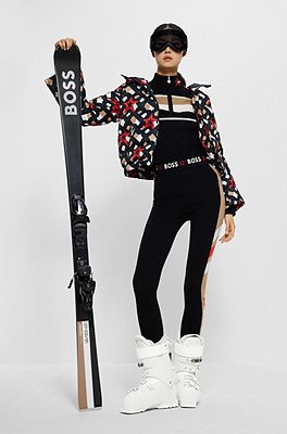 BOSS x Perfect Moment hooded bootcut ski suit with branding