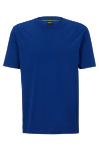 BOSS Regular fit T shirt in stretch cotton with side tape