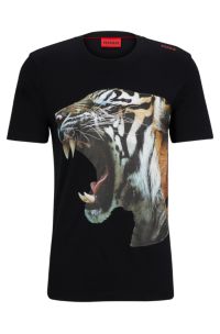 Black Year of the Tiger-print cotton-jersey T-shirt