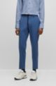 Slim-fit trousers in performance-stretch jersey, Light Blue