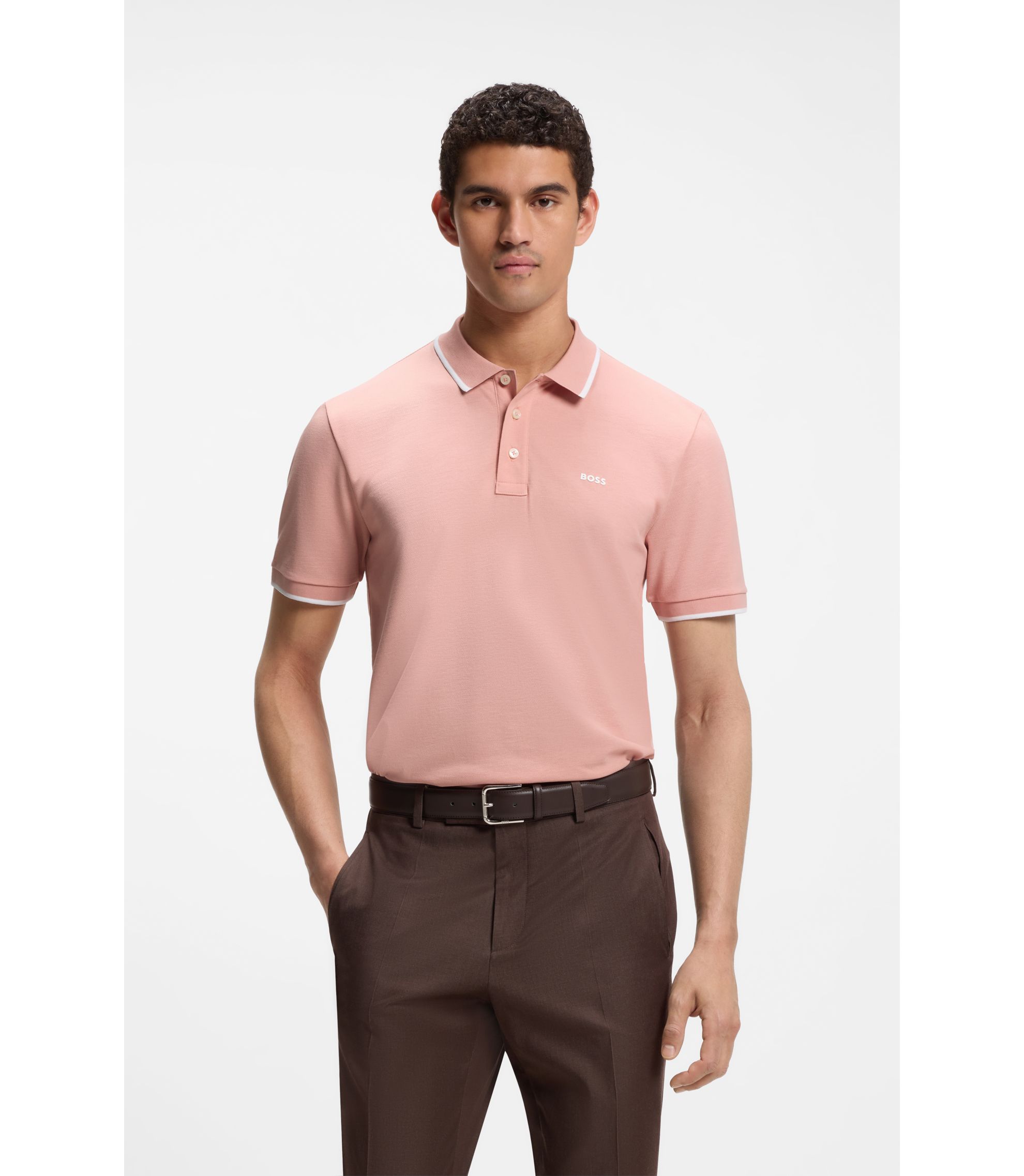 pink polo dress shirt Polo Ralph Lauren Linen Shirt | Pink
