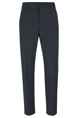 HUGO - Slim-fit trousers with press-stud side seams