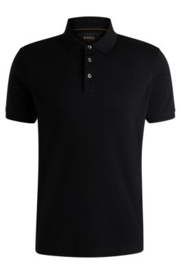 BOSS Regular fit polo shirt in mercerized Italian cotton