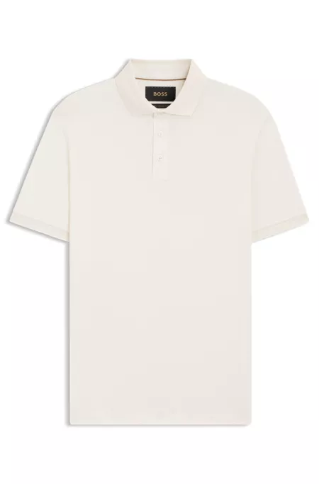 Mercerized-cotton polo shirt