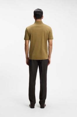 Polo de algod&oacute;n mercerizado, Beige