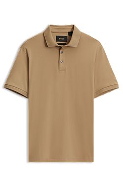 Mercerized-cotton polo shirt