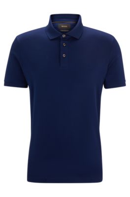 BOSS - Mercerised-cotton polo shirt in a regular fit - Light