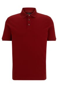 Regular-fit cotton polo BOSS mercerized Italian shirt in -