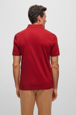 BOSS Regularfit polo shirt in mercerized Italian cotton