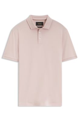 Polo de algod&oacute;n mercerizado, Rosa claro