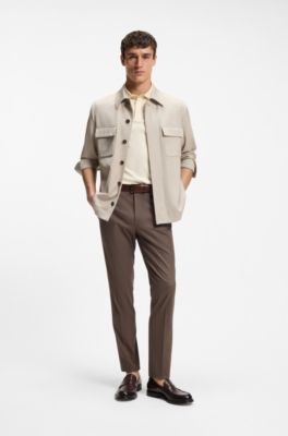 Polo regular fit de algod&oacute;n italiano mercerizado, Amarillo claro