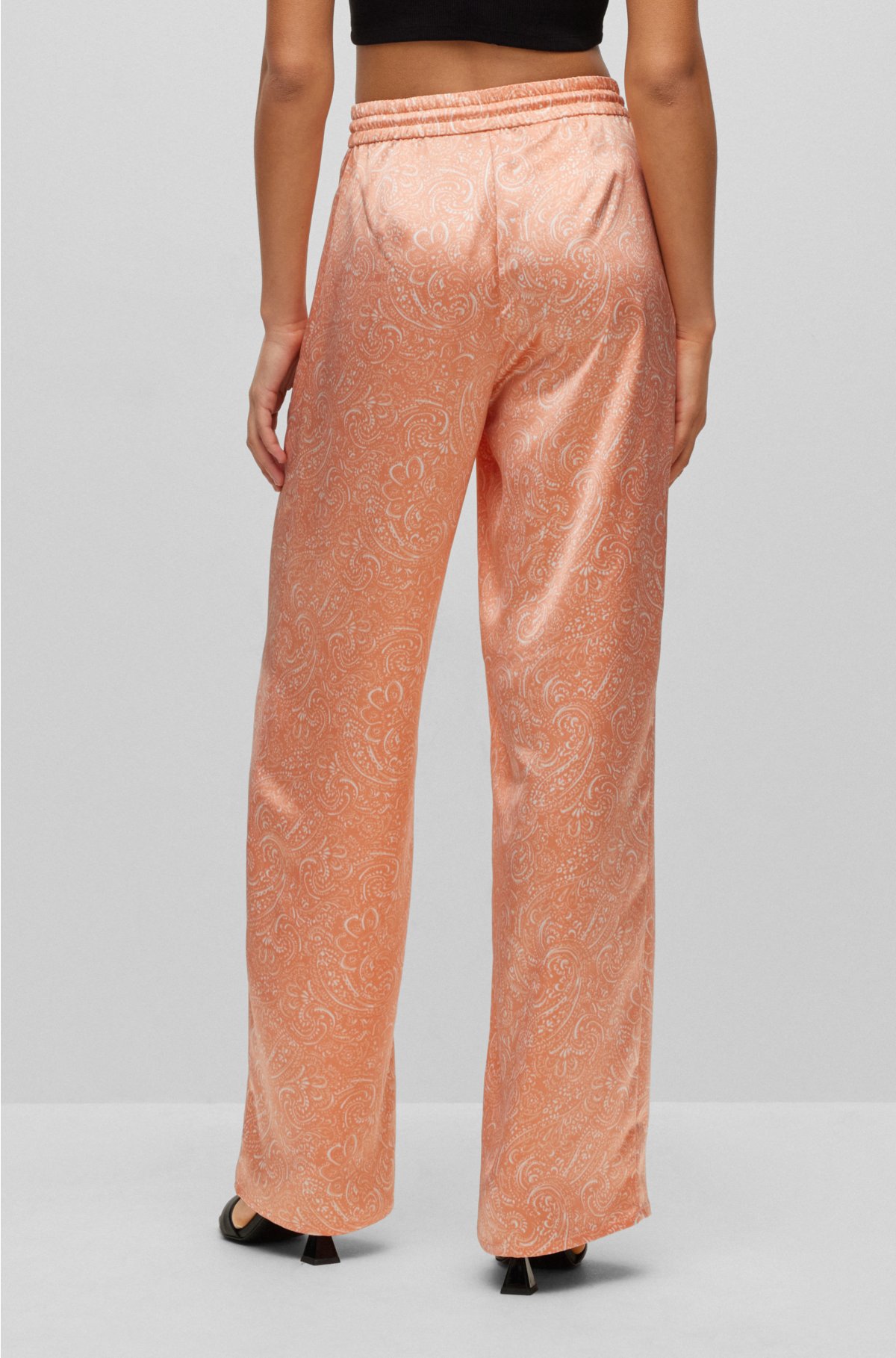 Paisley Print Relaxed Fit Trousers – Lucindas on-line