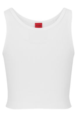 Bold Flirt White Sleeveless Bodysuit