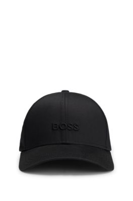Casquette en twill de coton &agrave; logo brod&eacute;, Noir