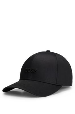 Casquette en twill de coton &agrave; logo brod&eacute;, Noir