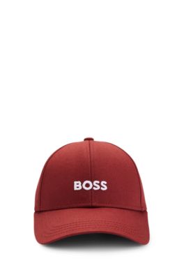 Casquette en twill de coton &agrave; logo brod&eacute;, Brun chin&eacute;