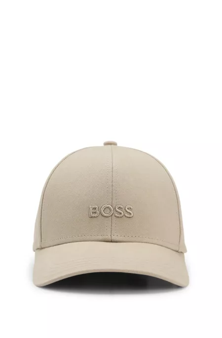 Cotton-twill cap with embroidered logo