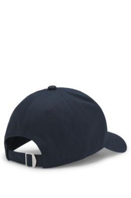 Casquette en twill de coton &agrave; logo brod&eacute;, Bleu fonc&eacute;