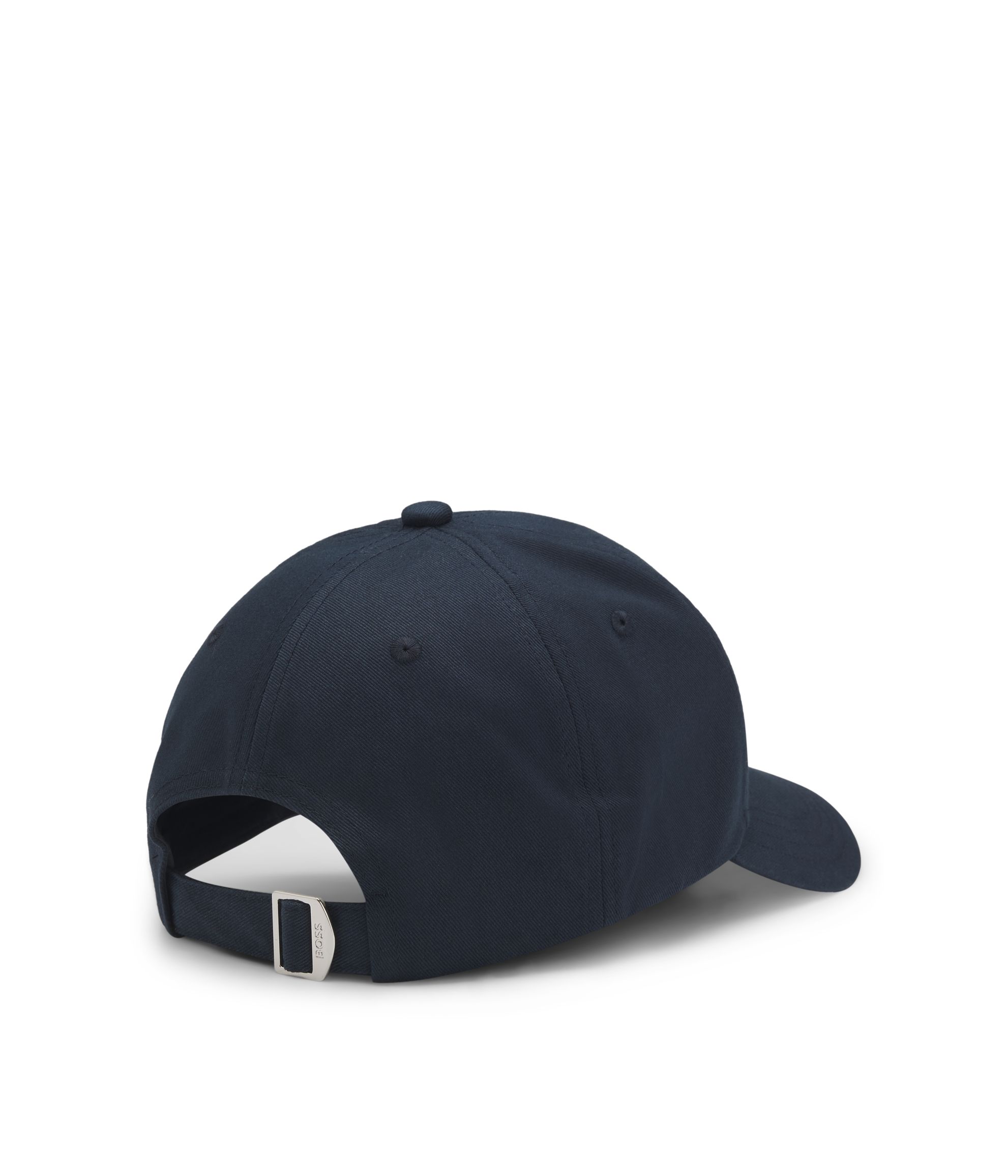 BOSS - Cotton-twill cap with embroidered logo - Dark Blue