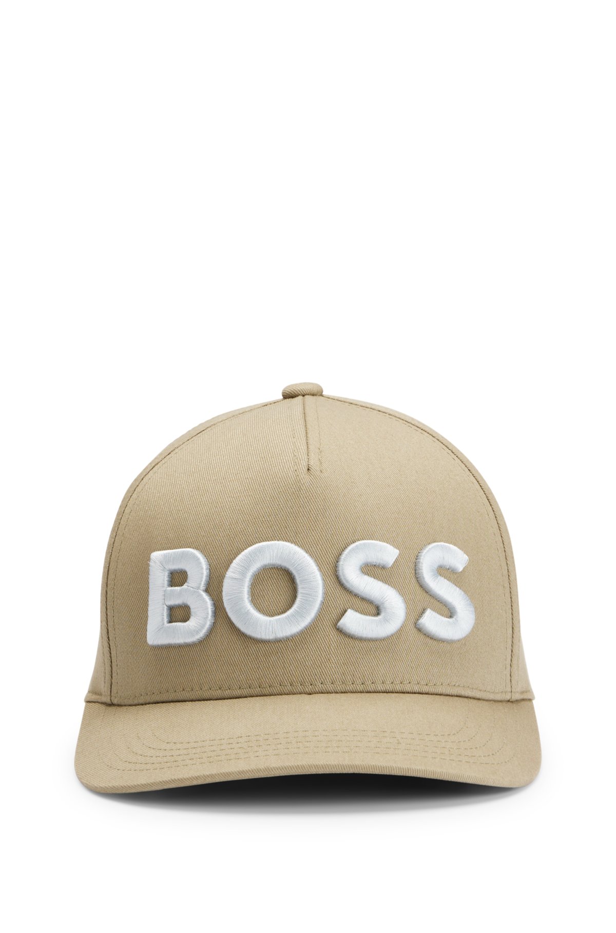 - adjustable BOSS Cotton-twill embroidered strap with and logo cap