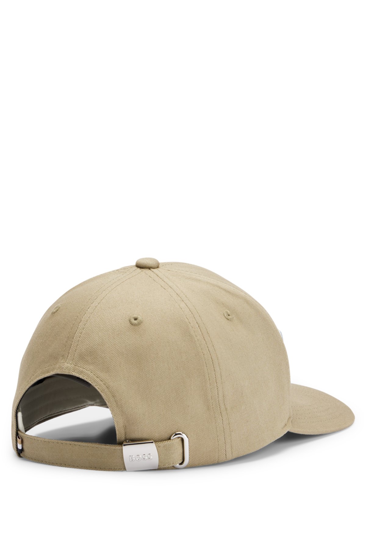 BOSS - Cotton-twill cap embroidered adjustable and with logo strap